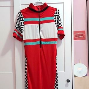 Checkered tight dress